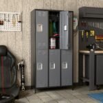 Metal Lockers For Employees,Locking Metal Storage Locker With 6 Doors &18 Hooks For School Office Gym Bedroom,Assembly Required,Black And Dark Grey - Image 8