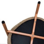 Modern 2 Piece Accent Chair Set With Coffee Table  Apricot Brown PP  Steel Frame Sofa Set, Soft Cushioned Seating For Living Room, Lounge, Balcony - Image 8