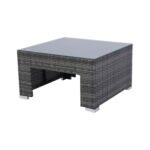 7-Piece Patio Set W Retractable Canopy   Wicker Rattan Sectional Sofa - Image 2