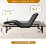 Adjustable Bed Base Frame Head And Foot Incline Quiet Motor King Size Zero Gravity, 4 Ports USB, Under-Bed Nightlight - Image 2