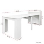 Modern Extendable Dining Table With Storage - Image 5
