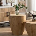 Vintage Style Bucket Shaped Coffee Table Set For Office, Dining Room And Living Room - Image 2