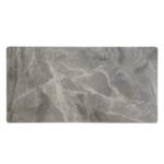 Sintered Stone Dining Table, 63 Modern Gray Rectangular Kitchen Dinner Table, Faux Marble Dining Room Table With X-shaped Metal Legs And Solid Wood Base, Scratch And Heat Resistant, Table Only - Image 7