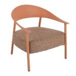 Modern 2 Piece Accent Chair Set With Coffee Table  Apricot Brown PP  Steel Frame Sofa Set, Soft Cushioned Seating For Living Room, Lounge, Balcony - Image 3