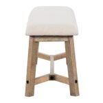 TREXM 6-piece Retro Farmhouse Style Dining Set, Rectangular Table And 4 Upholstered Chairs With Ratt - Image 8