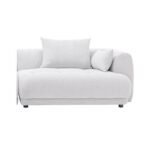 144  Sectional Couch Sofa With Ottoman,Soft Sofa Set With Ottoman For Home- Beige, Part Of Corner - Image 8