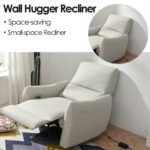 Wall Hugger Recliner,Power Recliner Chair,Electric Recliner For Living Room,PU Leather Reclining Armchair For Small Space,Reclining Sofa For Bedroom Apartment RV,with USB Port - Image 2