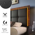 PU Belt, LED Strip And Bed Frame With 4 Drawers - Image 8