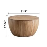 Vintage Style Bucket Shaped Coffee Table Set For Office, Dining Room And Living Room - Image 10