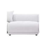 144  Sectional Couch Sofa With Ottoman,Soft Sofa Set With Ottoman For Home- Beige, Part Of Corner - Image 4