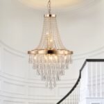 Golden Crystal Chandelier, Large Modern Luxury Chandelier For Living Room, Dining Room, Bedroom, Hallway - Bulb Not Included Unavailable Platforms- Temu