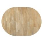 TREXM Farmhouse Extendable Round Dining Table With 16 Leaf Natural Wood - Image 10