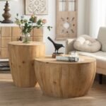 Vintage Style Bucket Shaped Coffee Table Set For Office, Dining Room And Living Room - Image 9