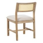 TREXM 6-piece Retro Farmhouse Style Dining Set, Rectangular Table And 4 Upholstered Chairs With Ratt - Image 10