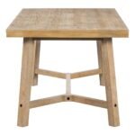 TREXM 6-piece Retro Farmhouse Style Dining Set, Rectangular Table And 4 Upholstered Chairs With Ratt - Image 5