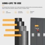 15 Doors Metal Lockers For Employees For Offices School Gyms Home,Assembly Required,Dark Gray - Image 4