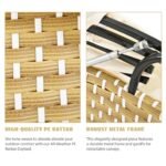 TOPMAX Patio Furniture Round Outdoor Sectional Sofa Set Rattan Daybed Two-Tone Weave Sunbed With Ret - Image 8