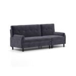 104.3270.86 Modular Sectional Sofa Sleeper Couch, Sectional Sofa With Chaise And Ottoman, Convertible U Shaped Modular Sofa Set. Compressed Sponge, Dark Grey - Image 3