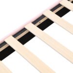 Velvet Upholstered Bed,King Size Bed-5ft 150x200cm  Shell-like Bed With Golden Iron Legs, Height-adjustable Headboard, Wooden Slatted Frame - Image 2