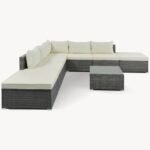 8-Pc Outdoor Patio Furniture Set, Garden Wicker Sofa, Single Sofa Combinable - Image 6