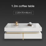 Modern Minimalist Multifunctional Coffee Table TV Cabinet - Image 3