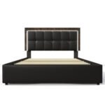 PU Belt, LED Strip And Bed Frame With 4 Drawers - Image 9