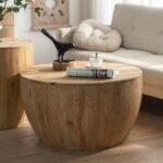 Vintage Style Bucket Shaped Coffee Table Set For Office, Dining Room And Living Room - Image 5