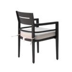 Outdoor Patio K D Aluminum Stationary Dining Chairs 4PCS With Outdoor-grade Sunbrella Fabric Cushion - Image 7