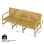 5-Piece Indoor Outdoor Furniture Set - 3-Seater Sofa ,2 Chairs & 2 Coffee Tables Waterproof PP Material - Easy Assembly Patio Conversation Set - Image 9