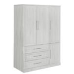 4 Door Wardrobe Armoire Closet With 3 Drawers