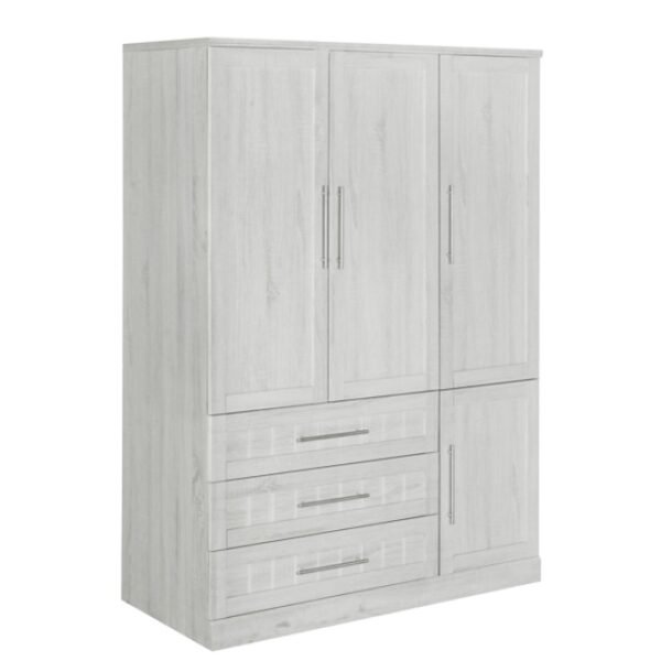 4 Door Wardrobe Armoire Closet With 3 Drawers