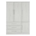 4 Door Wardrobe Armoire Closet With 3 Drawers - Image 3