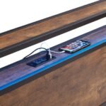 King Size Metal Platform Bed Frame With Wooden Headboard And Footboard With USB LINER - Image 7