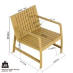 5-Piece Indoor Outdoor Furniture Set - 3-Seater Sofa ,2 Chairs & 2 Coffee Tables Waterproof PP Material - Easy Assembly Patio Conversation Set - Image 8