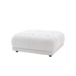 144  Sectional Couch Sofa With Ottoman,Soft Sofa Set With Ottoman For Home- Beige, Part Of Corner - Image 9