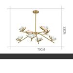 Luxury And Simple Living Room All Copper Chandelier - Image 6