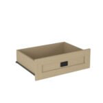 Tall Bedroom Armoire Wardrobe Closet Clothing Storage Cabinet With Hanging Rod Barn Door Drawers Open Shelves - Image 3