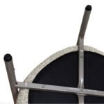 Modern 2 Piece Accent Chair Set With Coffee Table  Apricot Brown PP  Steel Frame Sofa Set, Soft Cushioned Seating For Living Room, Lounge, Balcony - Image 10