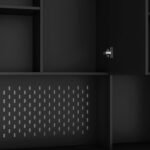 Freestanding Kitchen Pantry Cabinet Cupboard With 6 Doors,3 Shelves And 2 Drawer,Versatile Wardrobe & Kitchen Cabinet,Craft Storage Cabinet,Laundry Room Storage For Kitchen Black - Image 5