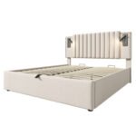 Cotton Panel Material Storage Bed Frame - Image 9