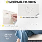 Outsunny 8 Pieces PE Rattan Corner Sofa Set With Thick Cushions, Aluminium Outdoor Rattan Garden Furniture Set With Glass Top Table, No Assembly Required, Black - Image 2